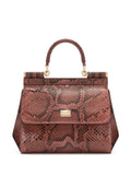 Dolce & GabbanaSicily snakeskin-effect top-handle bag