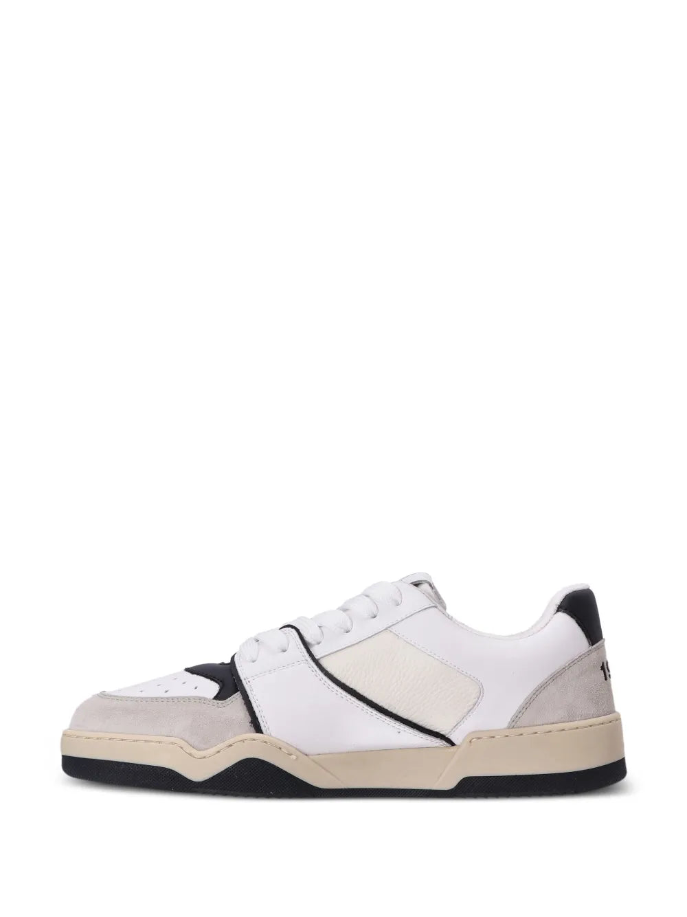 Dsquared2 Spiker Leaf-Embroidered Leather Sneakers
