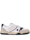 Dsquared2 Spiker Leaf-Embroidered Leather Sneakers