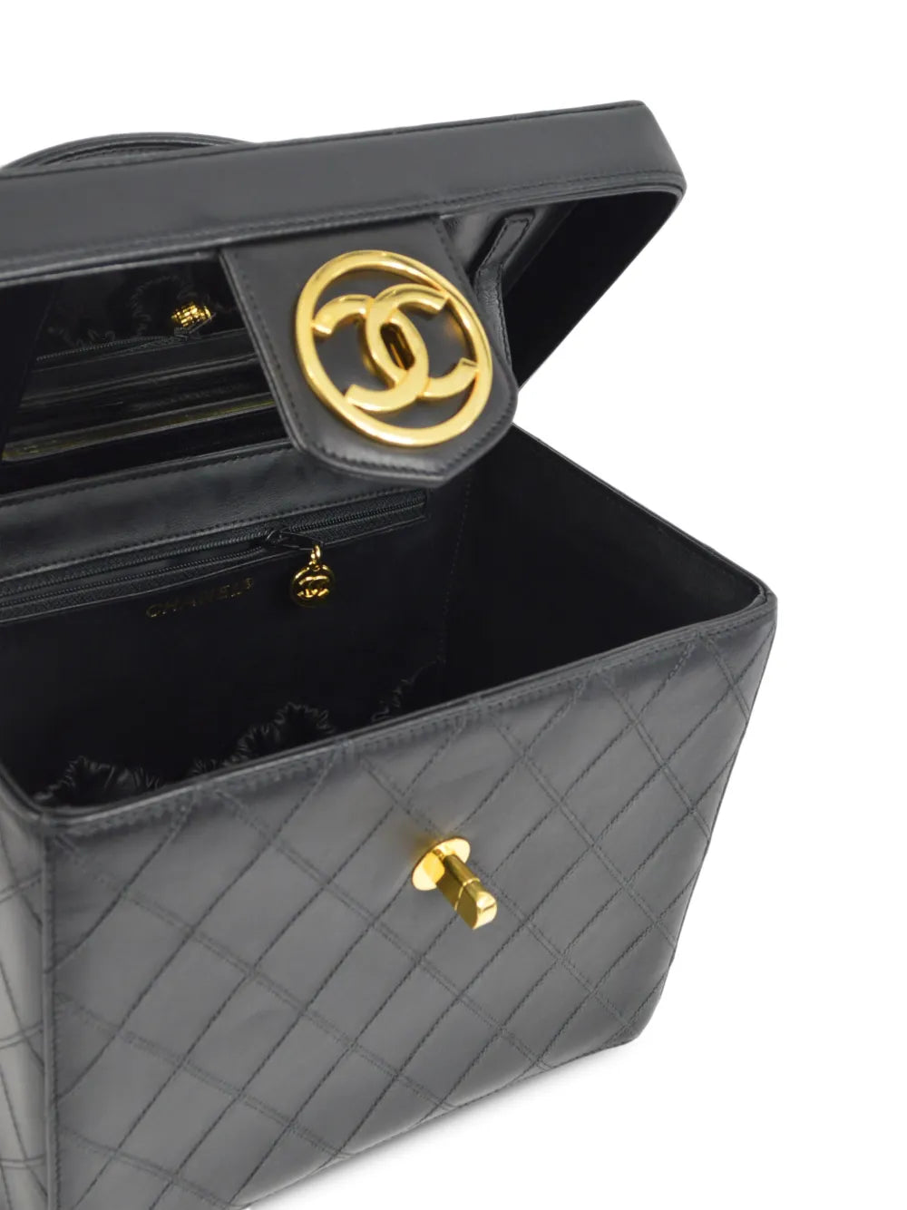 Pre-OwnedCHANEL Pre-Owned1995 CC turn-lock Vanity handbag