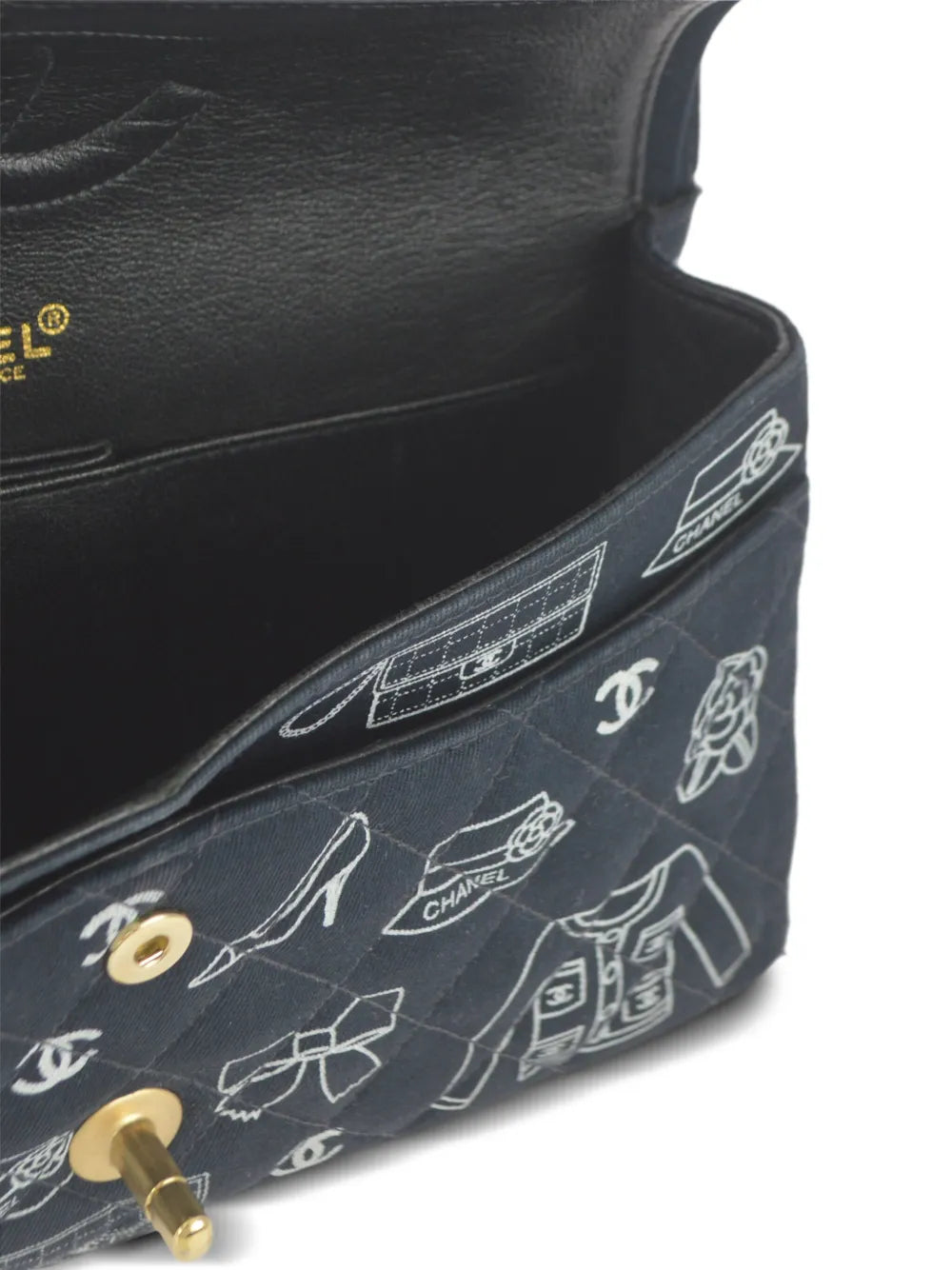 Pre-OwnedCHANEL Pre-Owned2002 medium Double Flap Icon shoulder bag