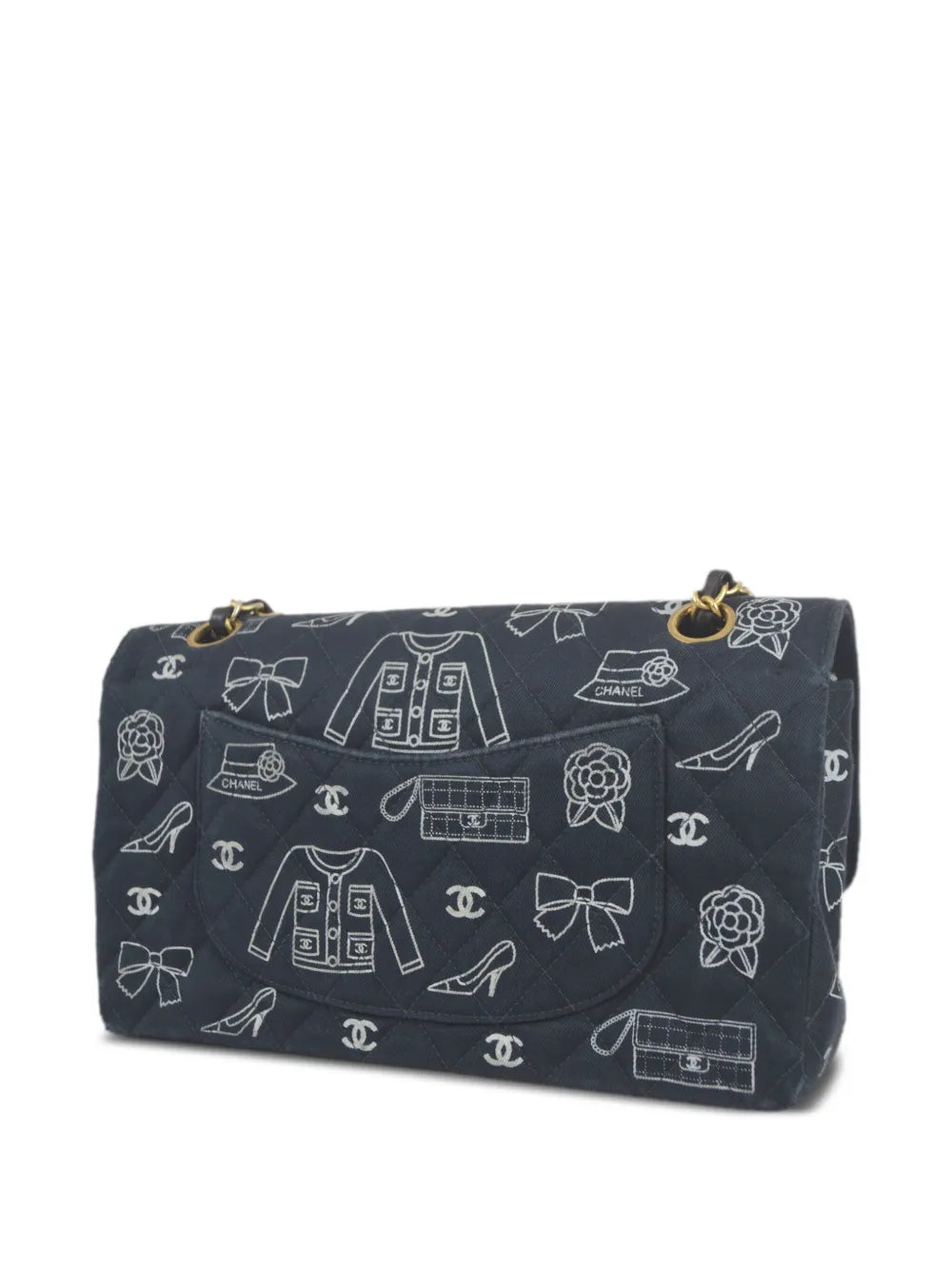 Pre-OwnedCHANEL Pre-Owned2002 medium Double Flap Icon shoulder bag