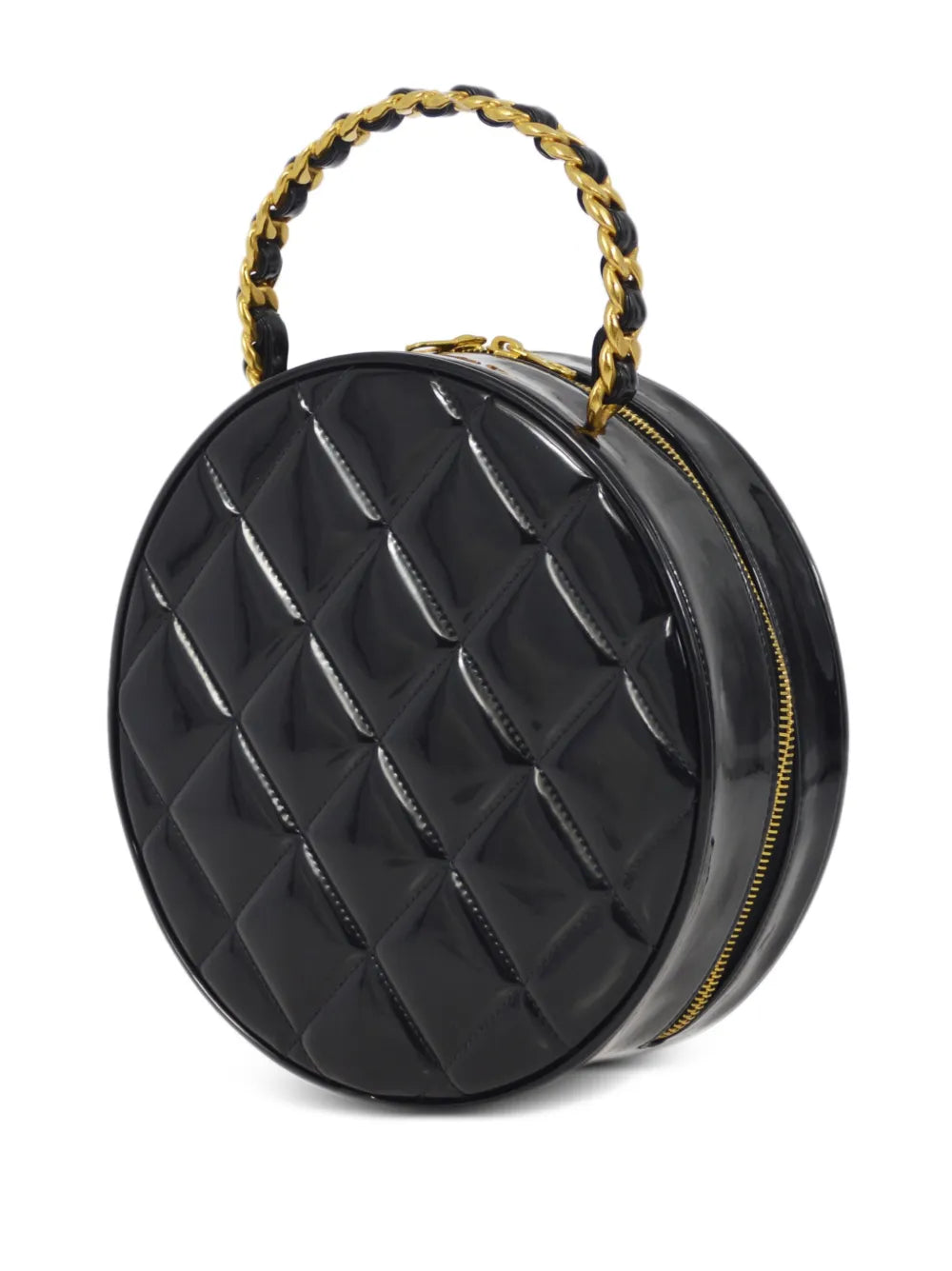Pre-OwnedCHANEL Pre-Owned1994 CC round vanity handbag