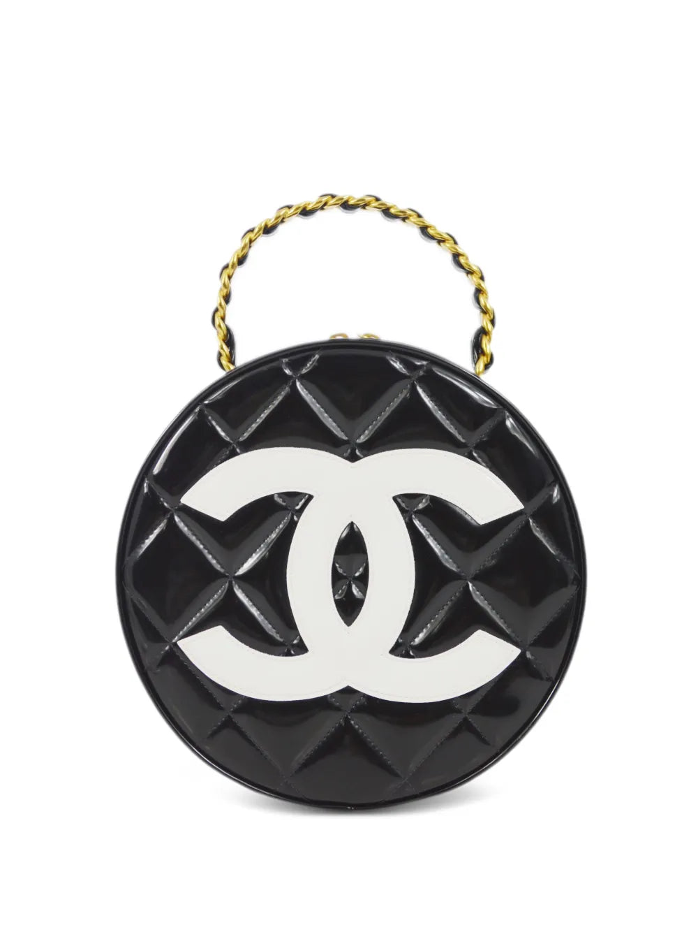Pre-OwnedCHANEL Pre-Owned1994 CC round vanity handbag