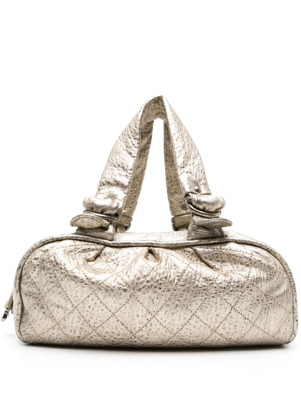 Pre-OwnedCHANEL Pre-Owned2006-2008 diamond-quilted metallic tote bag
