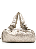 Pre-OwnedCHANEL Pre-Owned2006-2008 diamond-quilted metallic tote bag