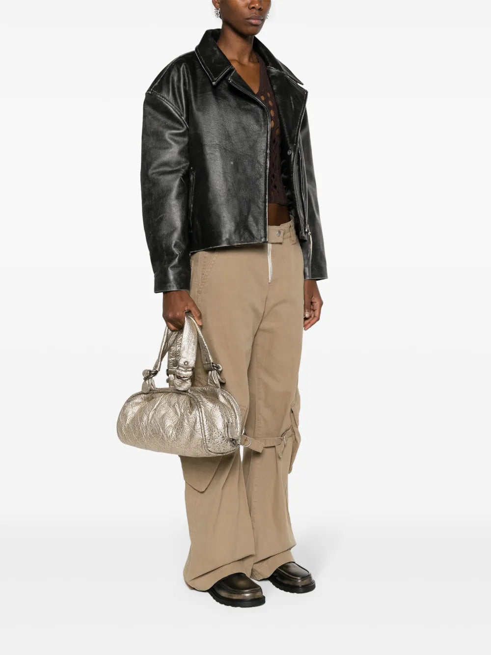Pre-OwnedCHANEL Pre-Owned2006-2008 diamond-quilted metallic tote bag