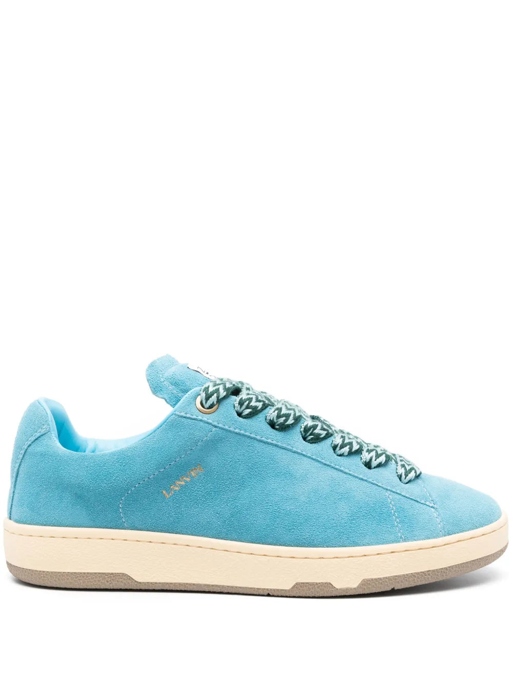 Lanvin Curb Lite Sued Sneakers
