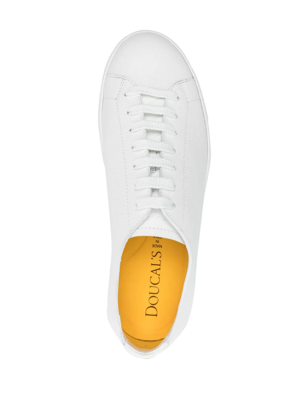Doucal'S Grained Leather Lace-Up Sneakers