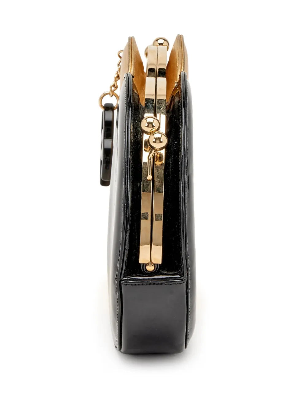 Pre-OwnedCHANEL Pre-OwnedDouble Circle metallic clutch bag