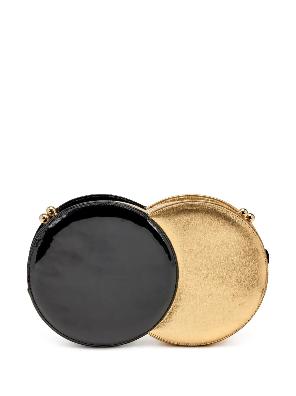 Pre-OwnedCHANEL Pre-OwnedDouble Circle metallic clutch bag