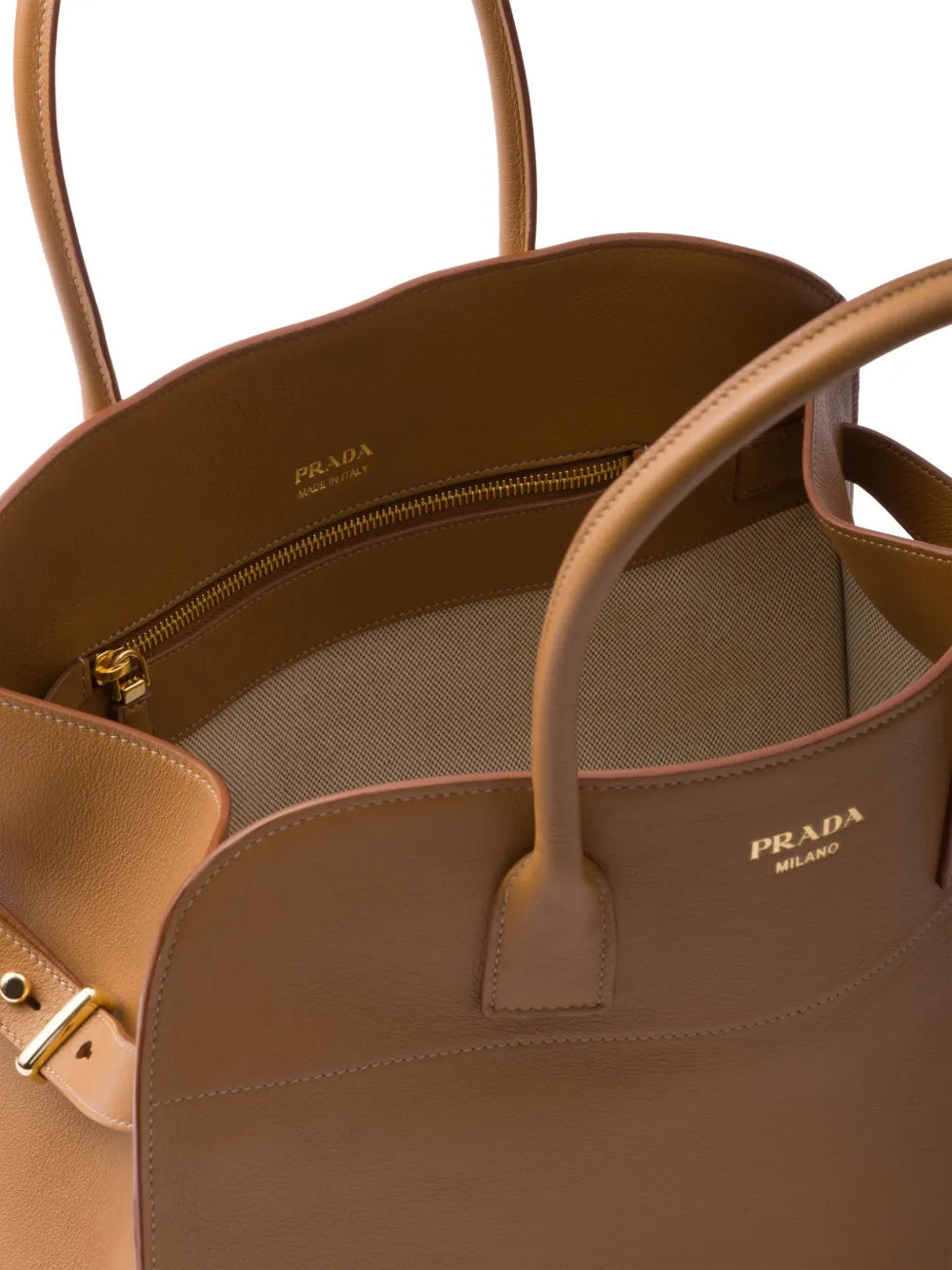 Pradalarge leather tote bag