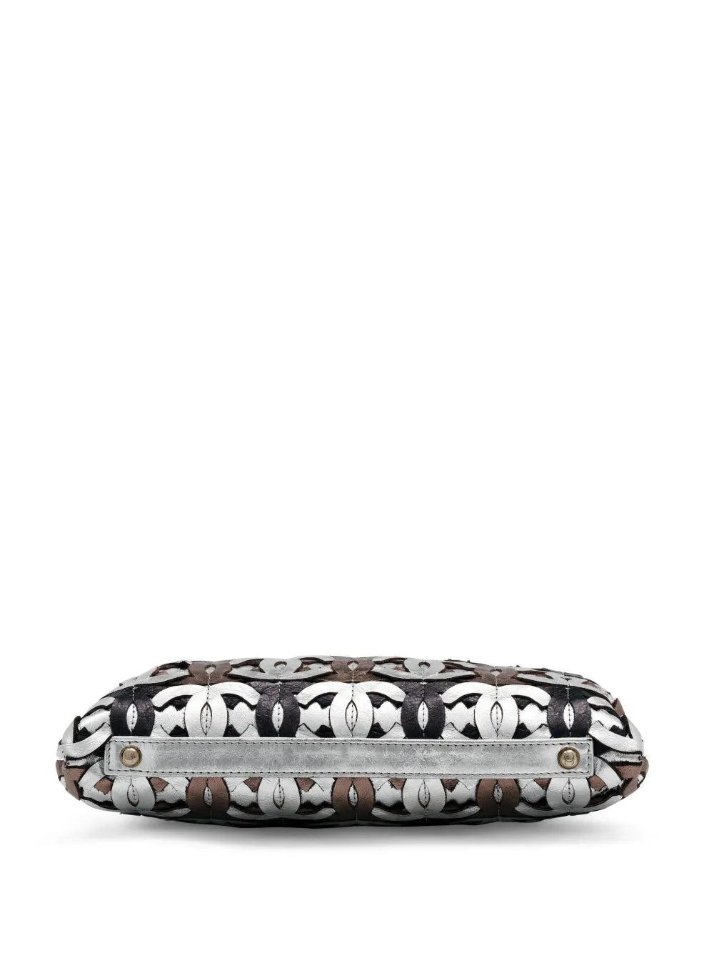 Pre-OwnedCHANEL Pre-Owned2008 Runway CC-logo metallic clutch bag