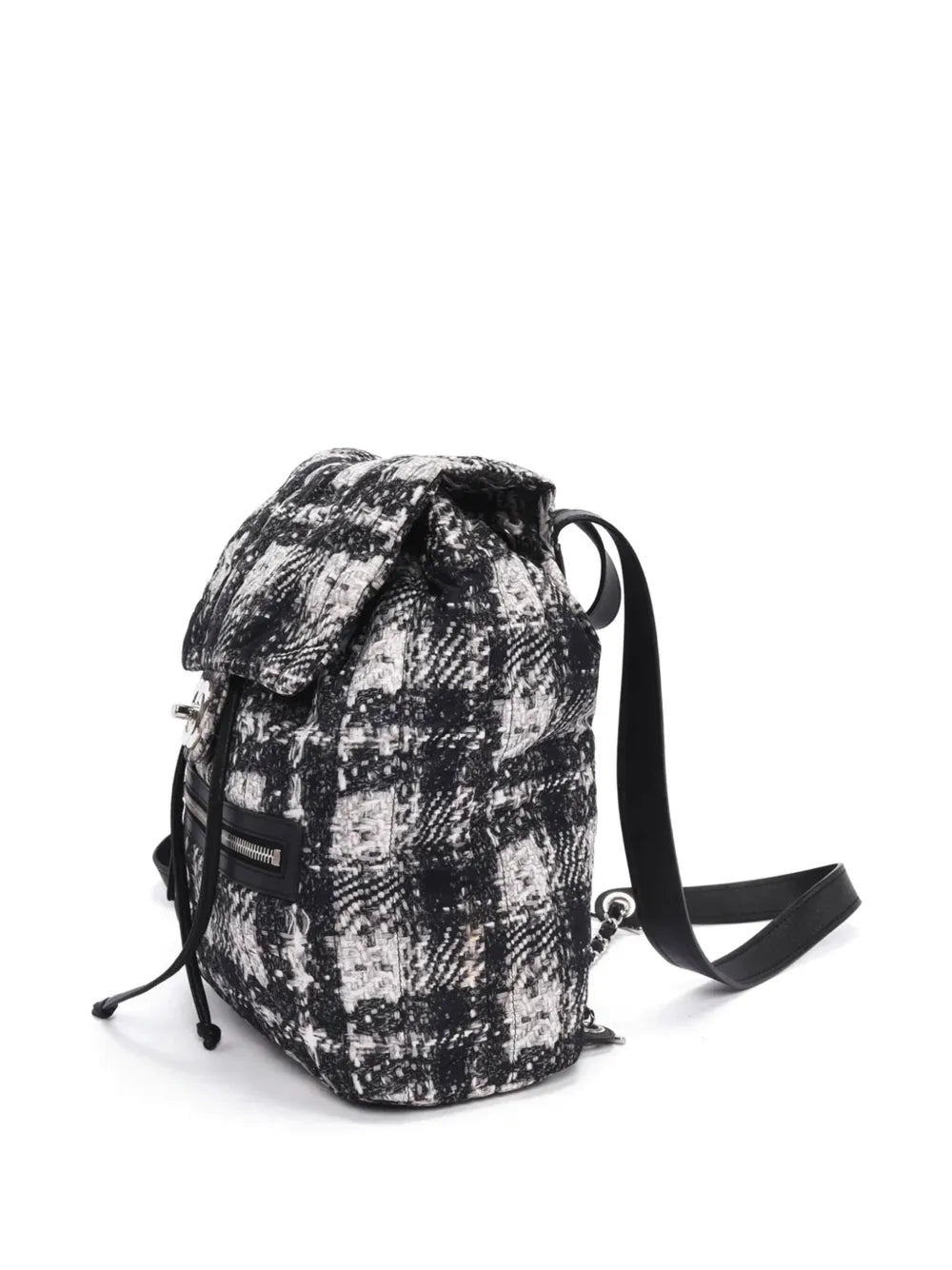 Pre-OwnedCHANEL Pre-Ownedmedium CC turn-lock tweed backpack