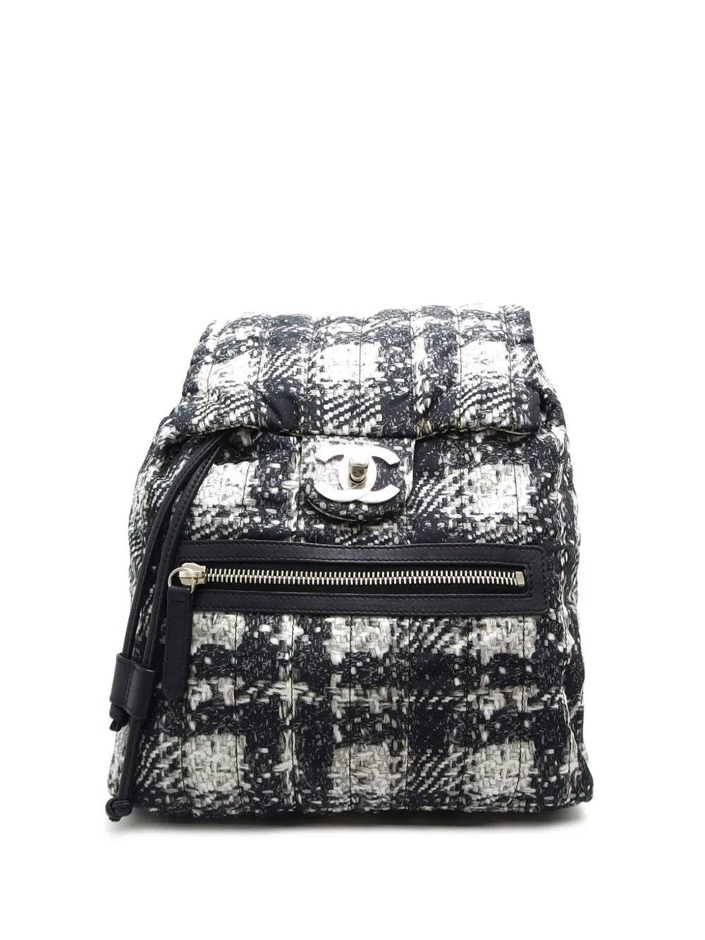 Pre-OwnedCHANEL Pre-Ownedmedium CC turn-lock tweed backpack