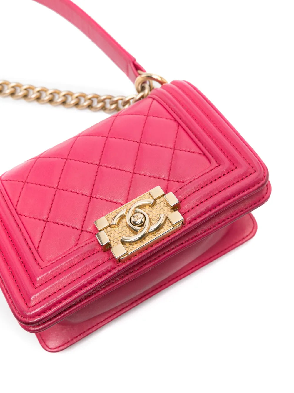 Pre-OwnedCHANEL Pre-Owned2016-2017 mini Boy crossbody bag