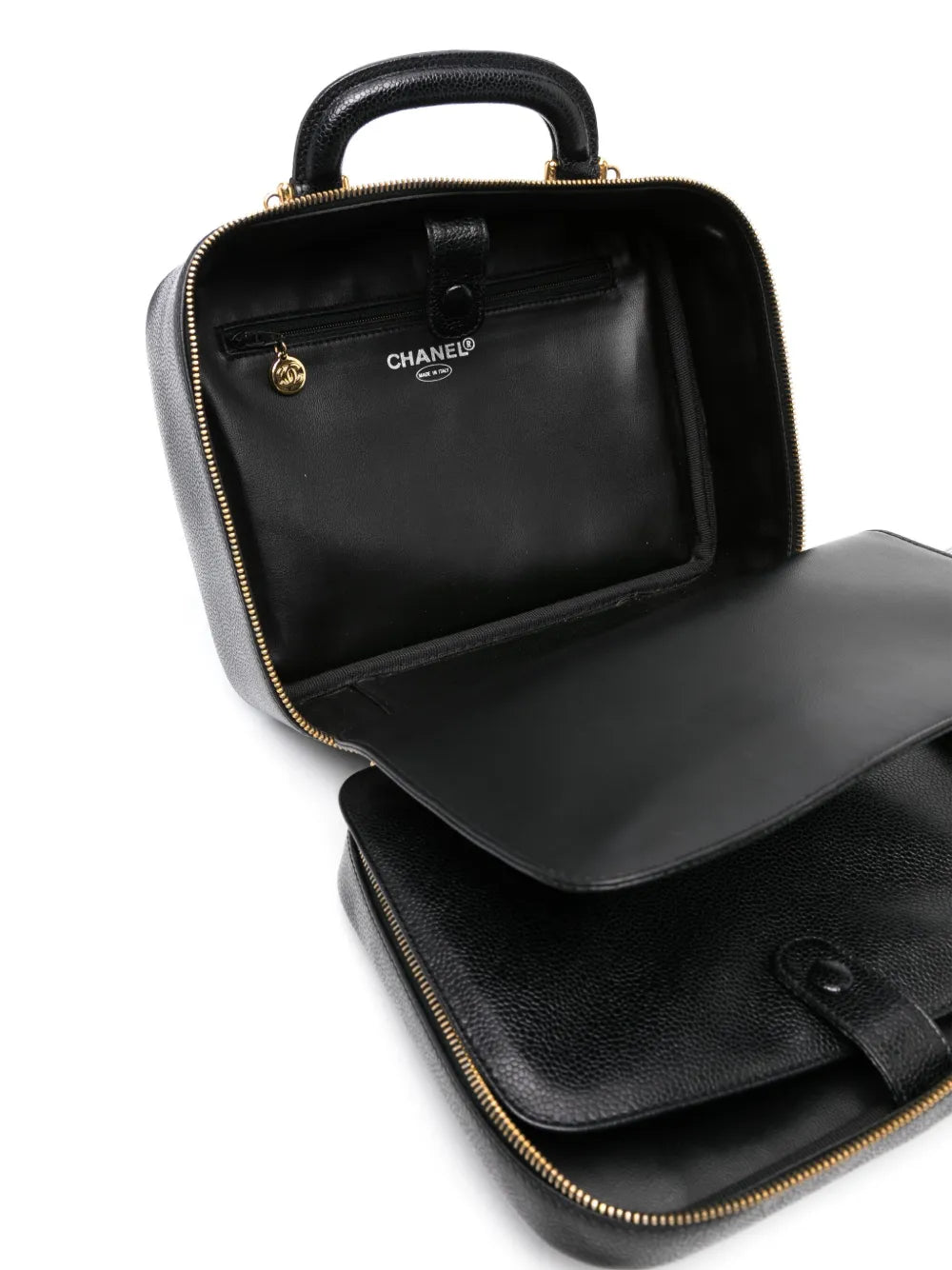 Pre-OwnedCHANEL Pre-Owned1990s leather makeup bag