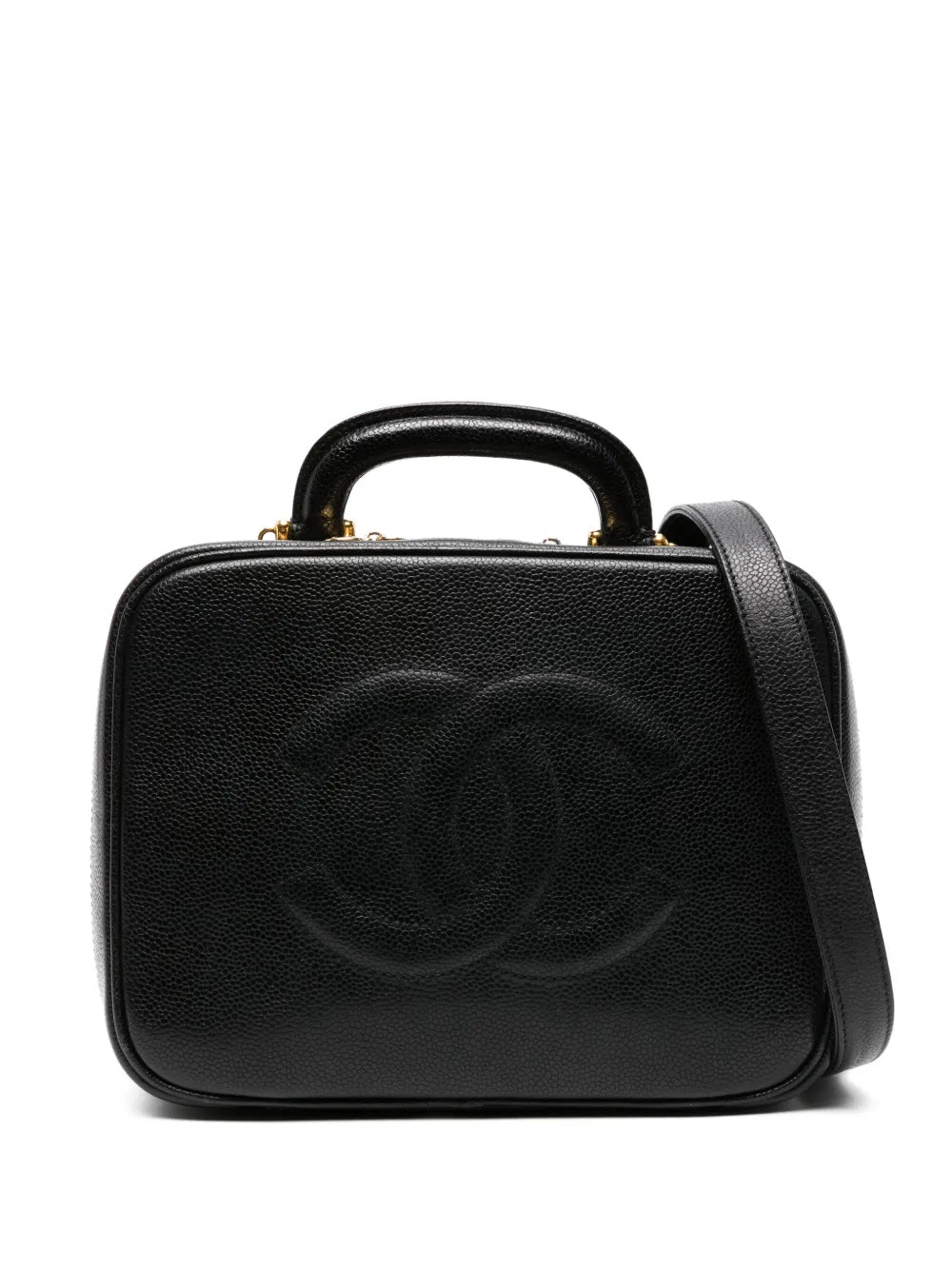 Pre-OwnedCHANEL Pre-Owned1990s leather makeup bag