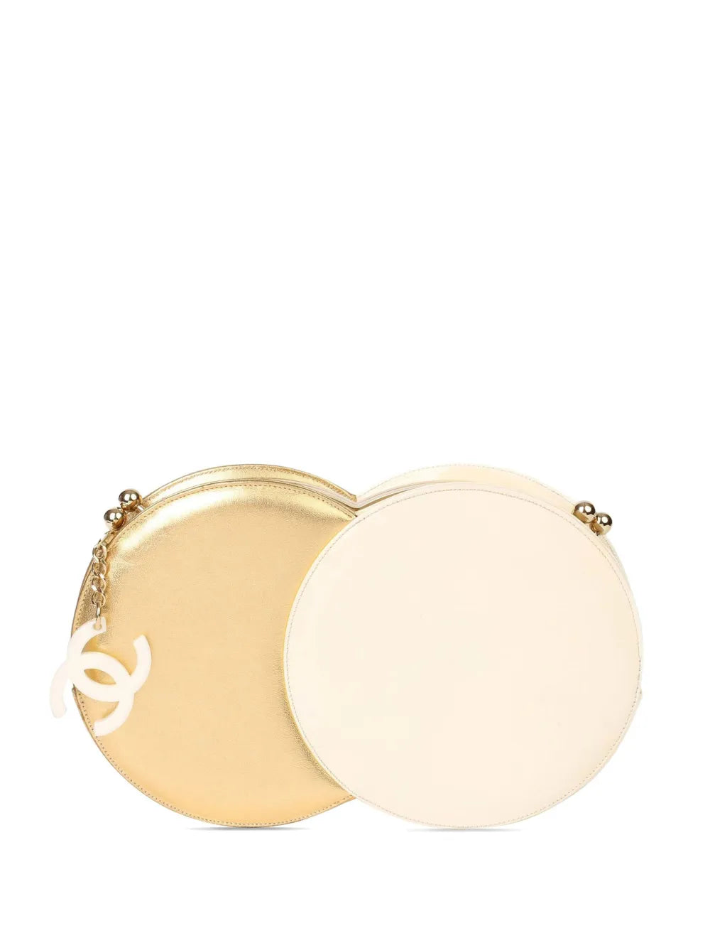Pre-OwnedCHANEL Pre-Owned2006 Double Circle leather clutch bag