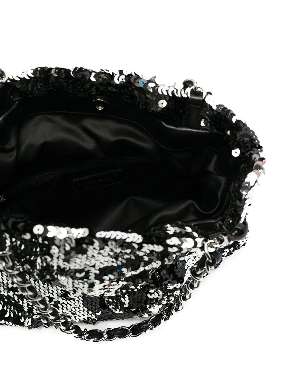 Pre-OwnedCHANEL Pre-Owned2008 CC-logo sequin tote bag