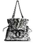 Pre-OwnedCHANEL Pre-Owned2008 CC-logo sequin tote bag