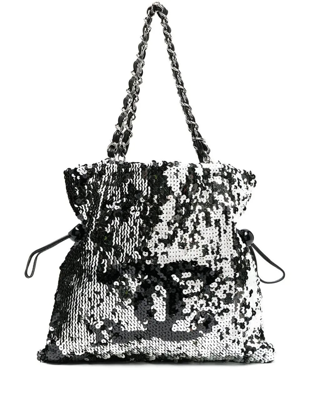 Pre-OwnedCHANEL Pre-Owned2008 CC-logo sequin tote bag