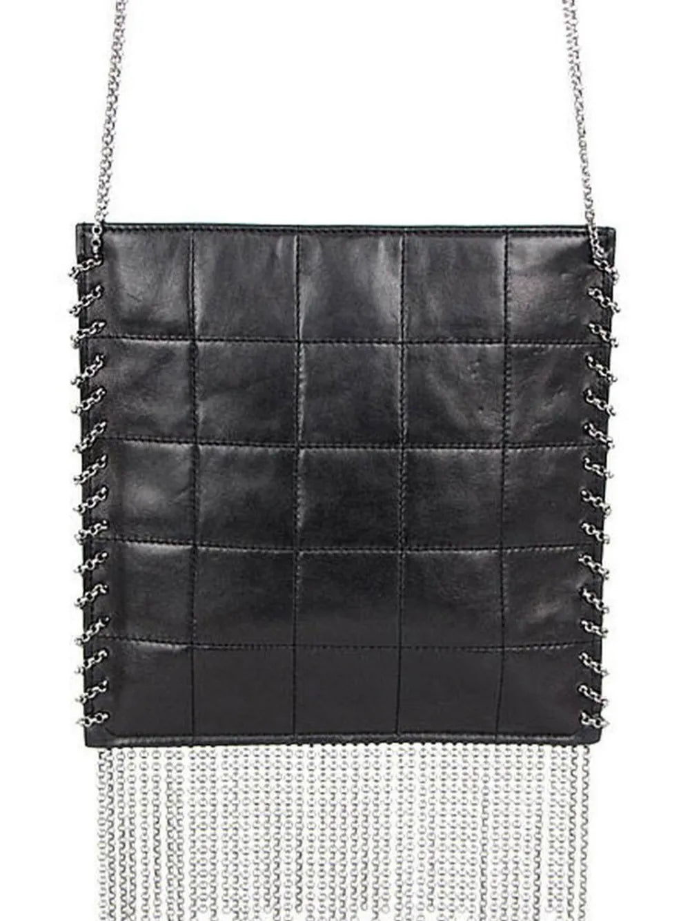 Pre-OwnedCHANEL Pre-Owned2003 Choco Bar fringed crossbody bag