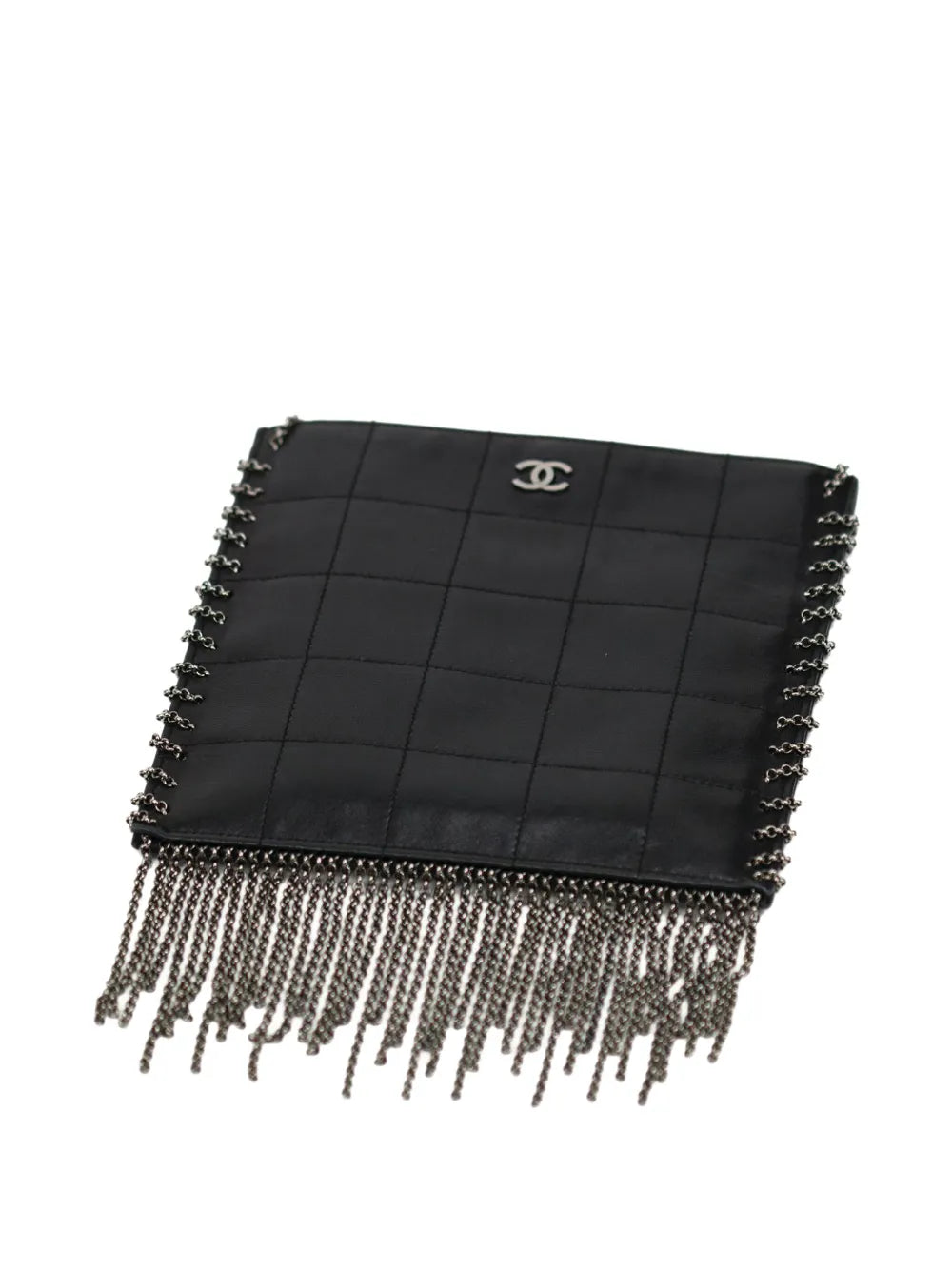 Pre-OwnedCHANEL Pre-Owned2003 Choco Bar fringed crossbody bag