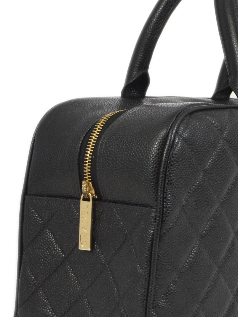Pre-OwnedCHANEL Pre-Owned2003 CC diamond-quilted Boston handbag