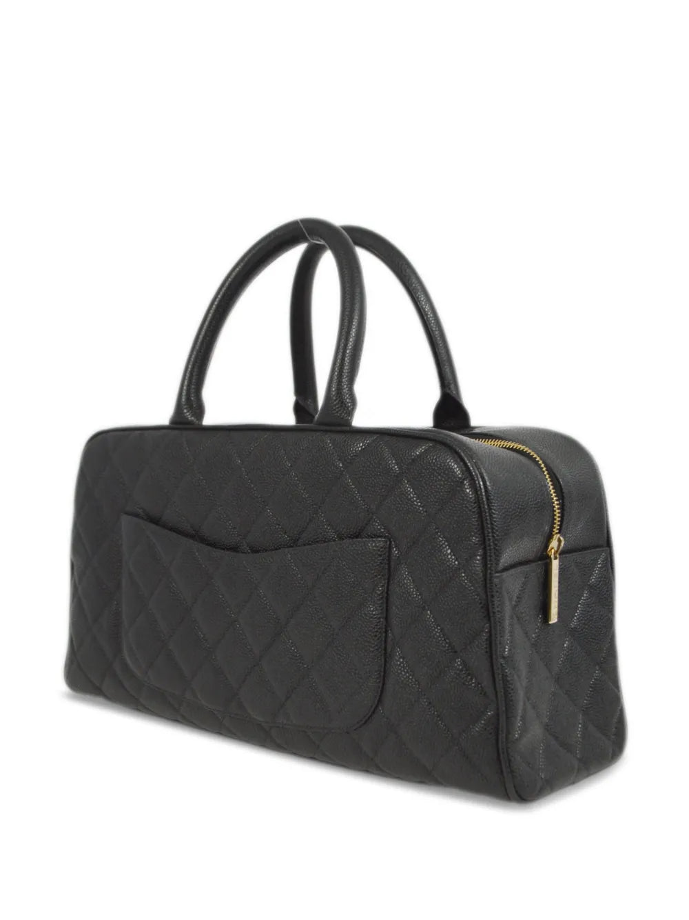 Pre-OwnedCHANEL Pre-Owned2003 CC diamond-quilted Boston handbag