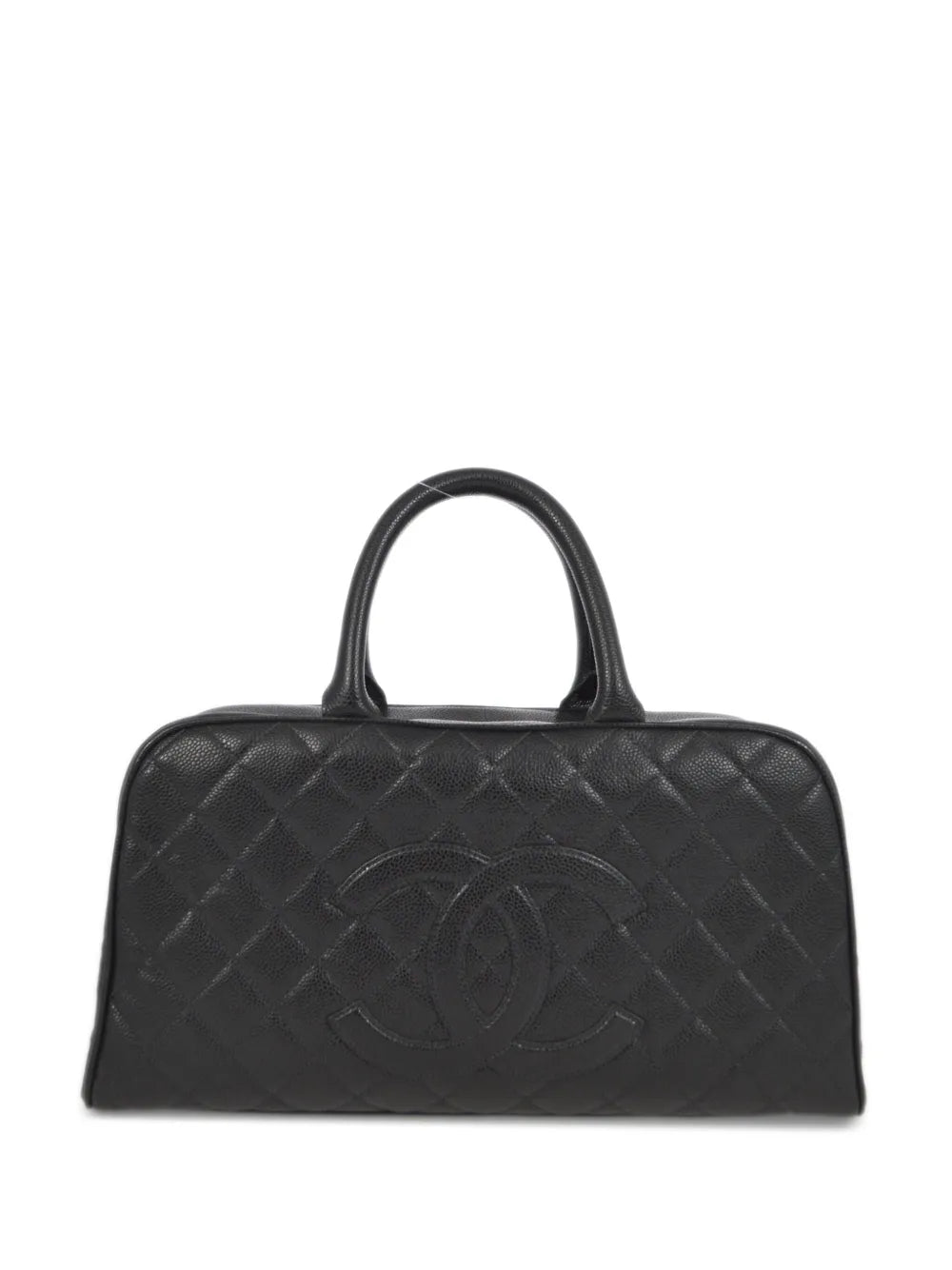 Pre-OwnedCHANEL Pre-Owned2003 CC diamond-quilted Boston handbag