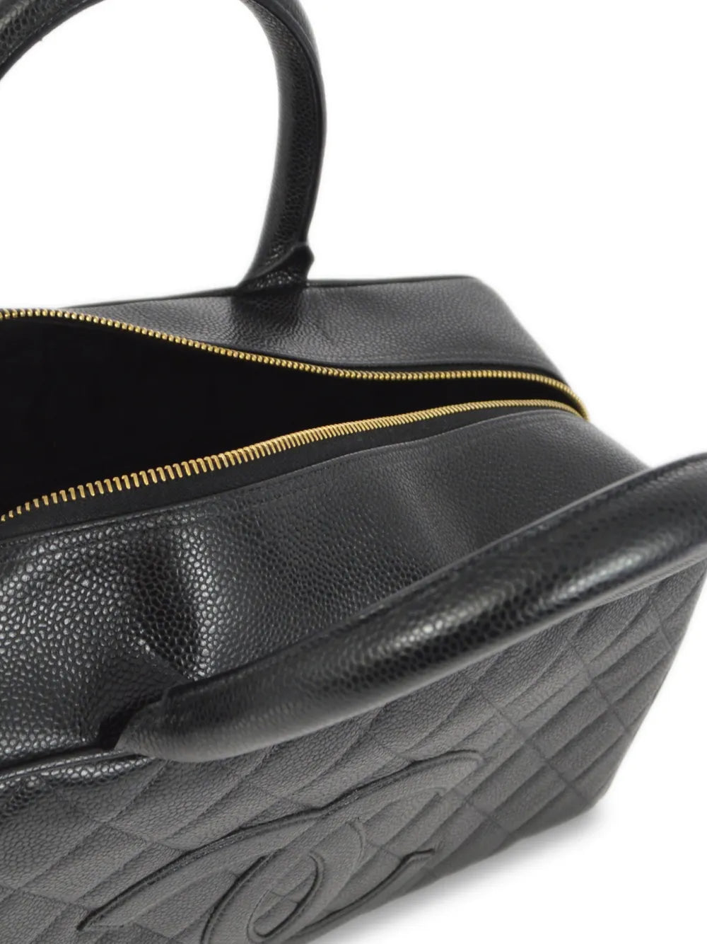 Pre-OwnedCHANEL Pre-Owned2003 CC diamond-quilted Boston handbag