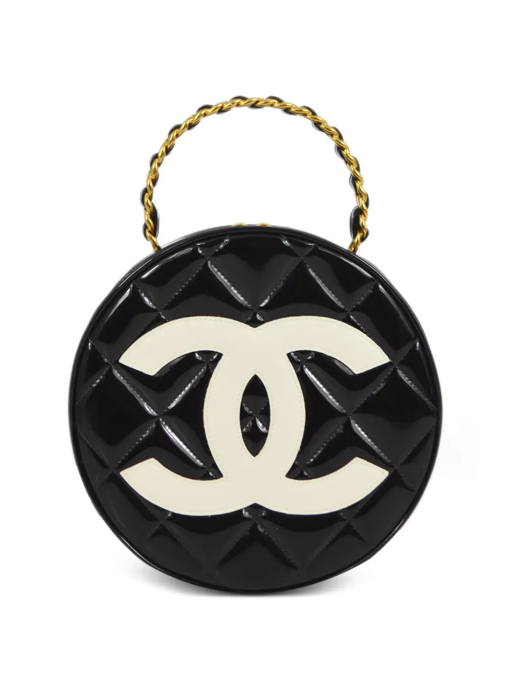 Pre-OwnedCHANEL Pre-Owned1995 CC diamond-quilted vanity handbag