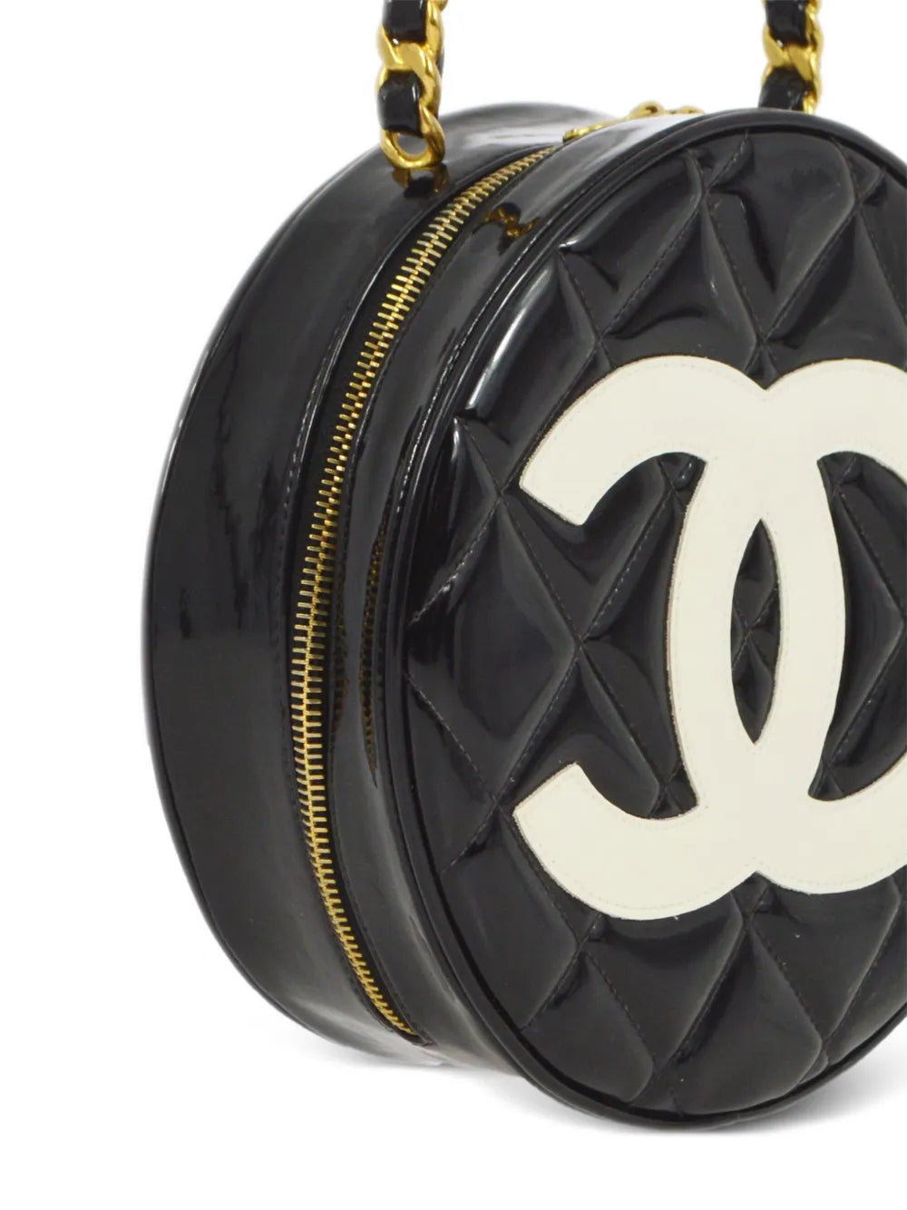 Pre-OwnedCHANEL Pre-Owned1995 CC diamond-quilted vanity handbag