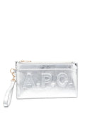 A.P.C.zip-up leather clutch bag