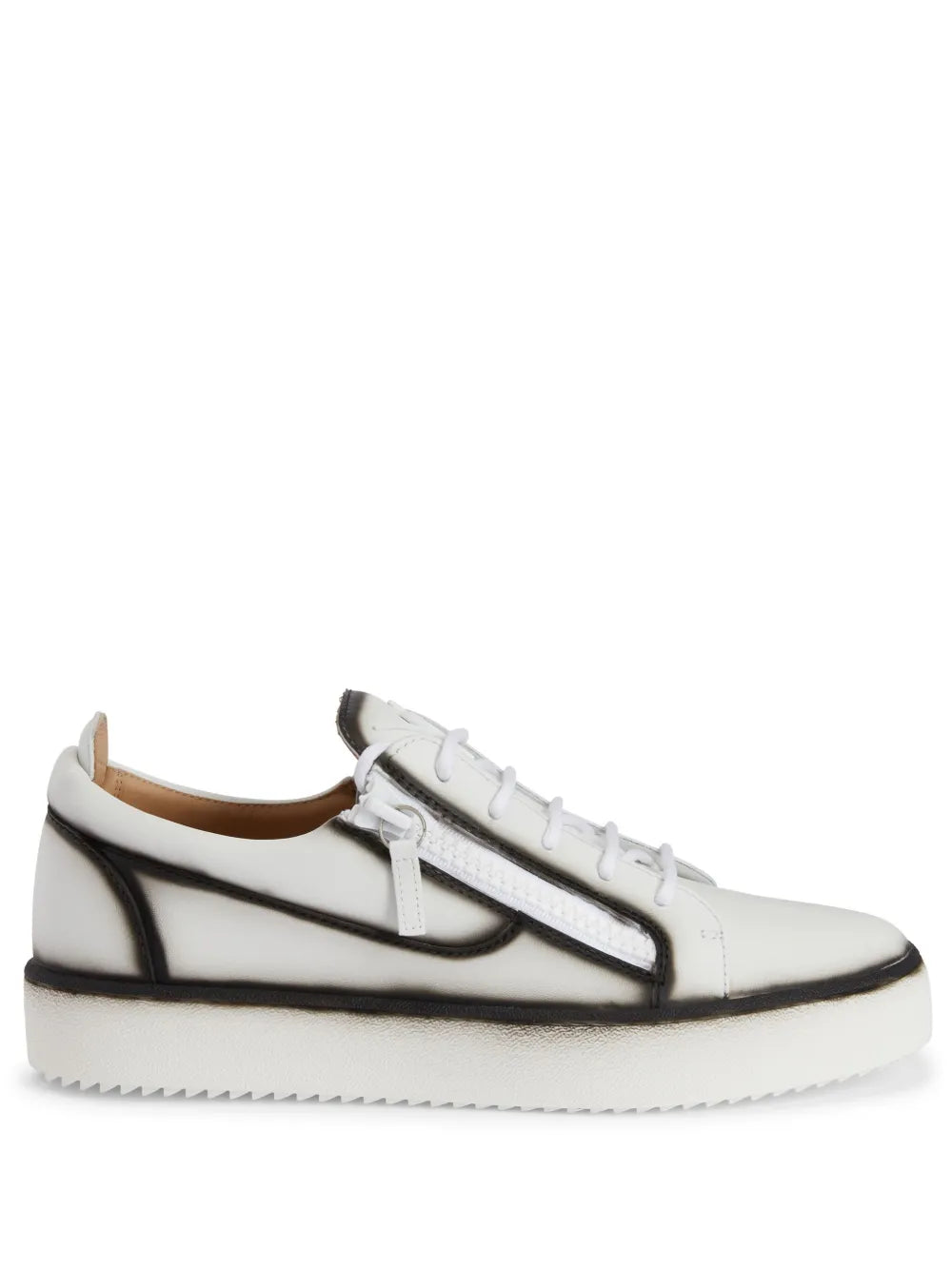 Giuseppe Zanotti Frankie Seam-Detail Double-Zip Low-Top Sneakers