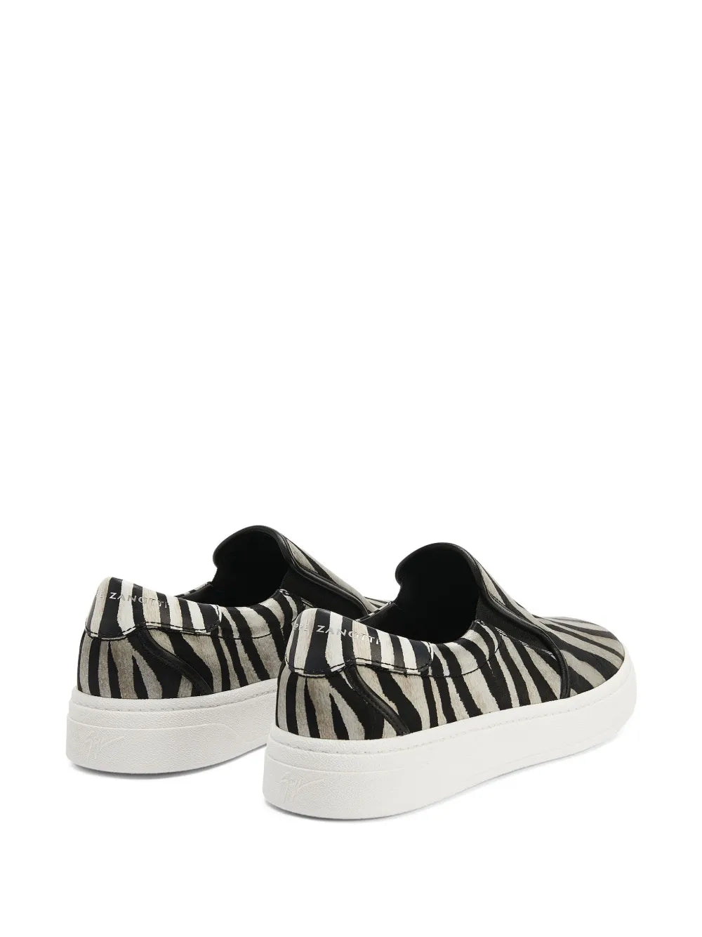 Giuseppe Zanotti Gz94 Zebra-Print Slip-On Sneakers