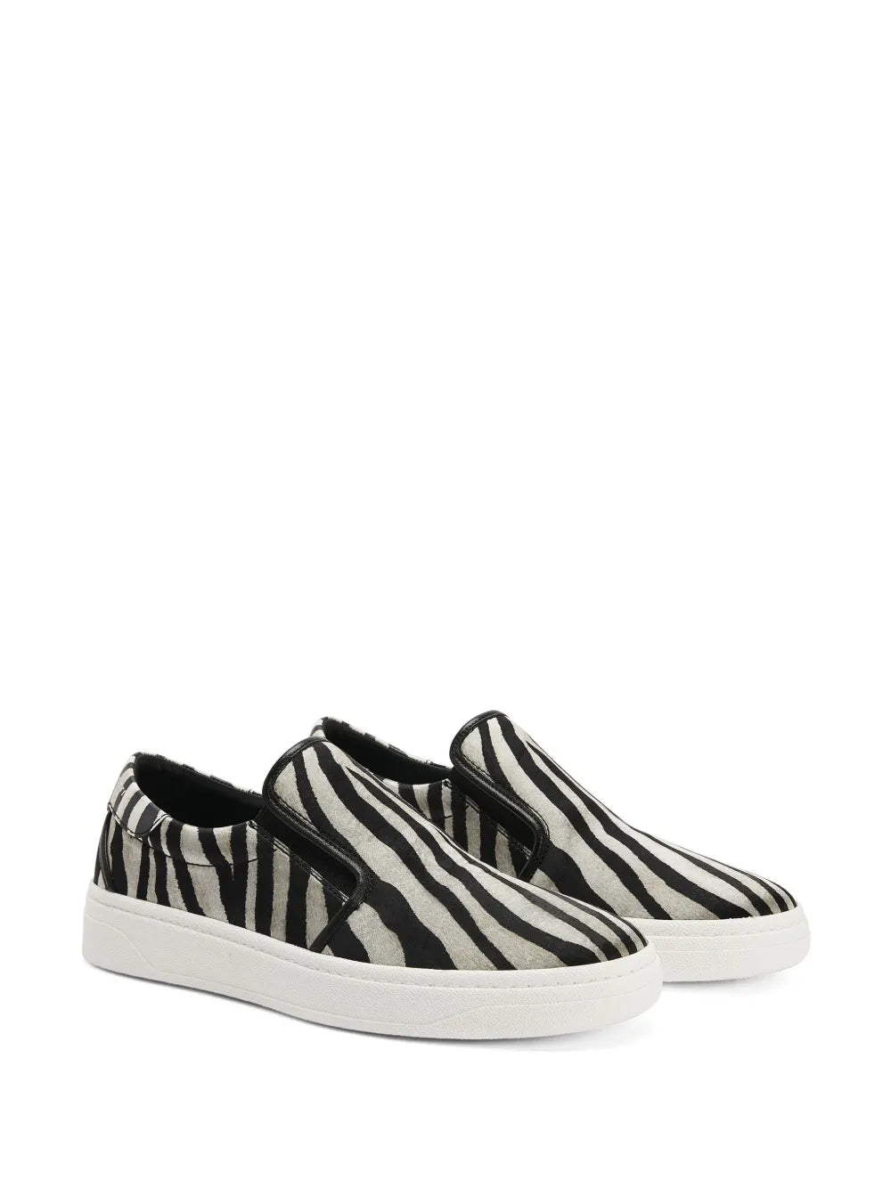Giuseppe Zanotti Gz94 Zebra-Print Slip-On Sneakers