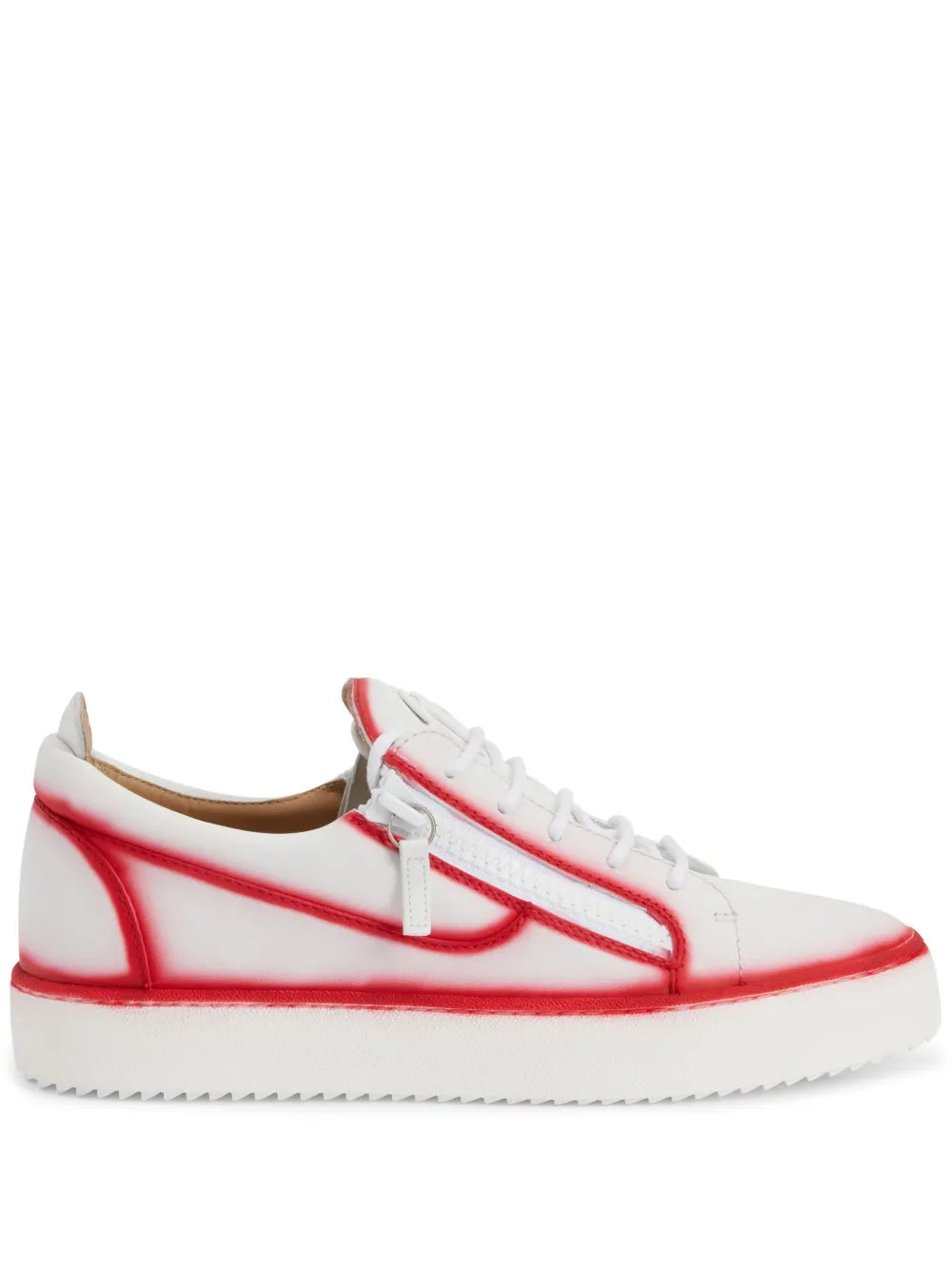 Giuseppe Zanotti Frankie Seam-Detail Double-Zip Low-Top Sneakers