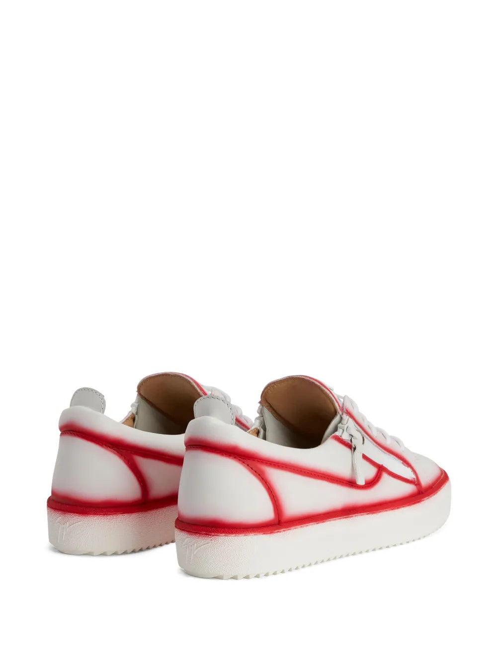 Giuseppe Zanotti Frankie Seam-Detail Double-Zip Low-Top Sneakers