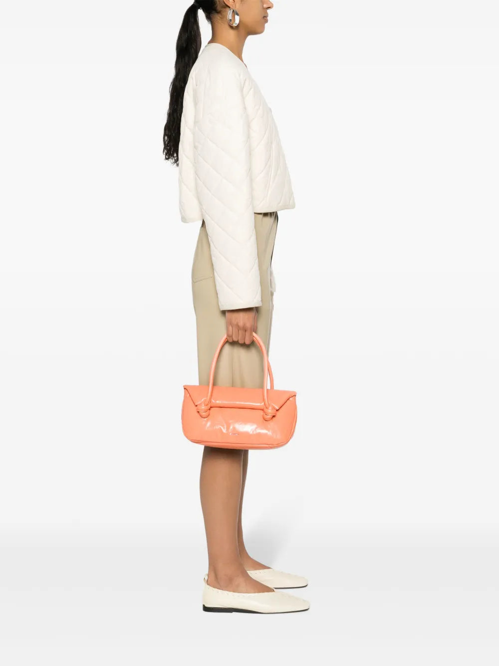 Jil Sandersmall padded tote bag