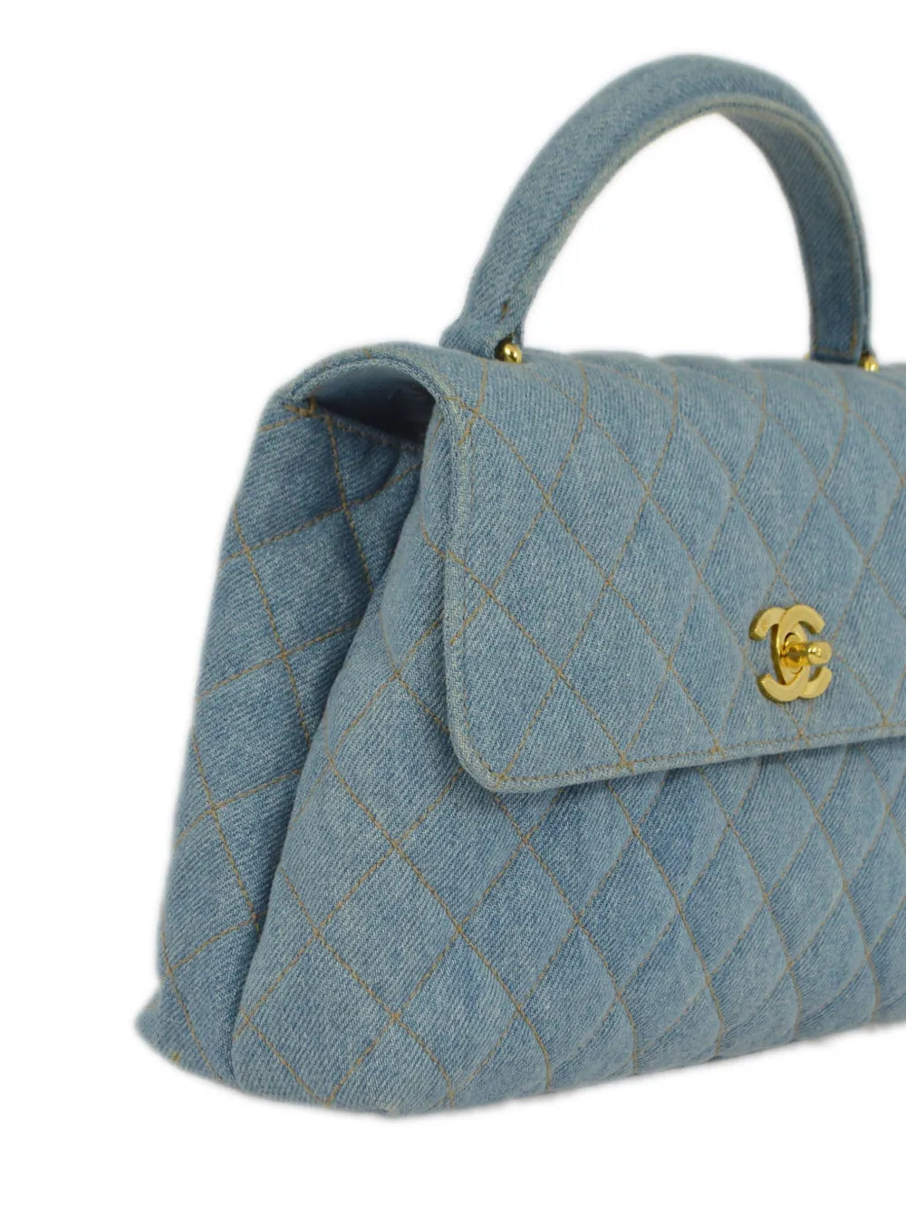 Pre-OwnedCHANEL Pre-Owned1997 small CC denim handbag
