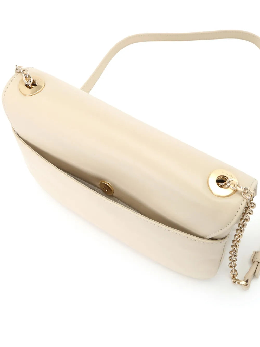 agnès b. logo-clasp leather crossbody bag