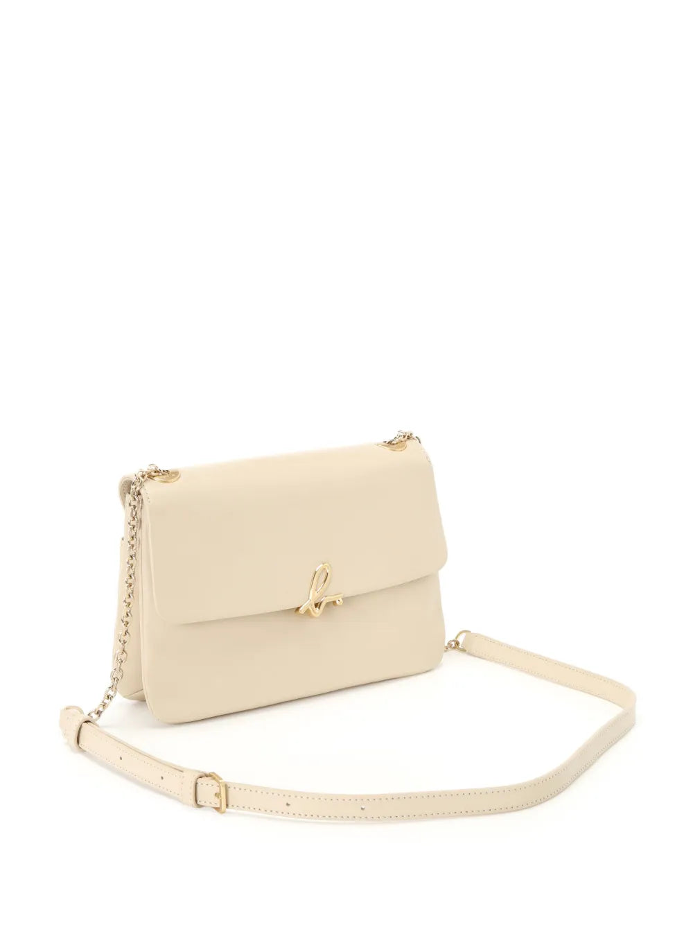 agnès b. logo-clasp leather crossbody bag