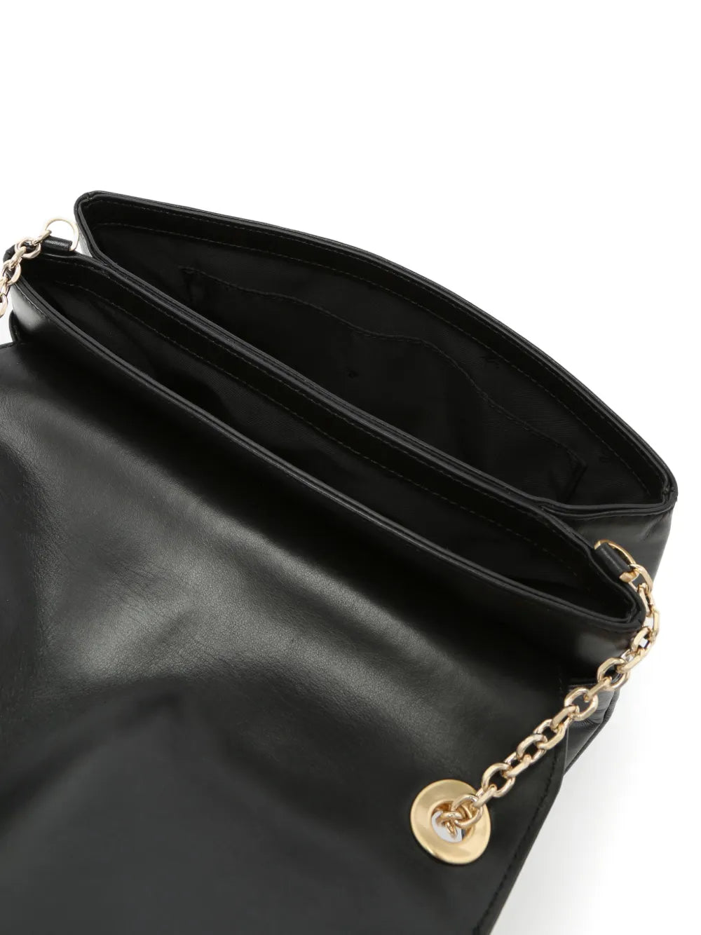 agn? b. logo-clasp leather crossbody bag