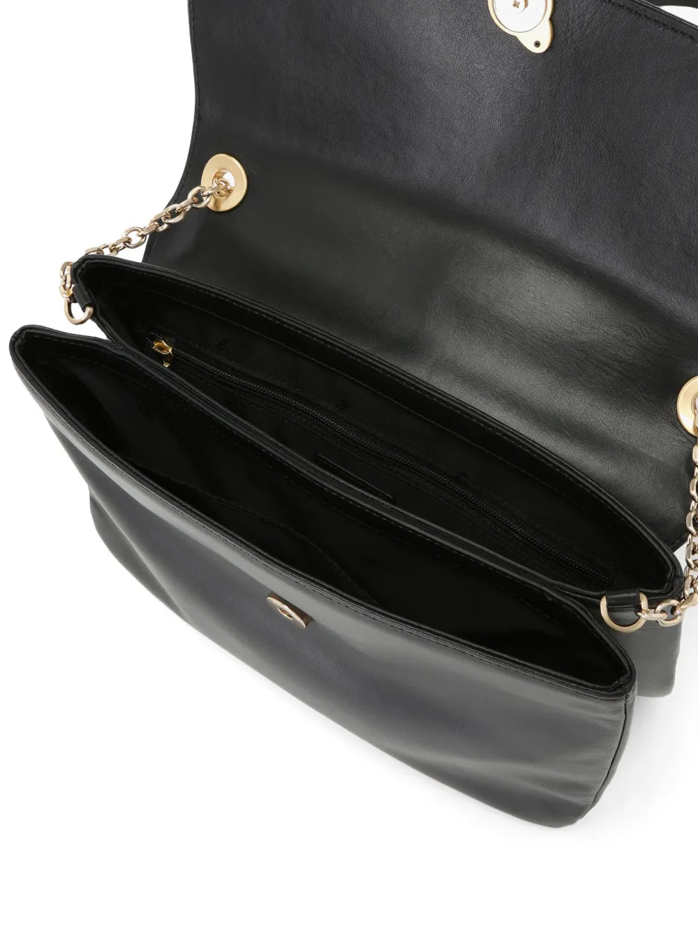 agn? b. logo-clasp leather crossbody bag
