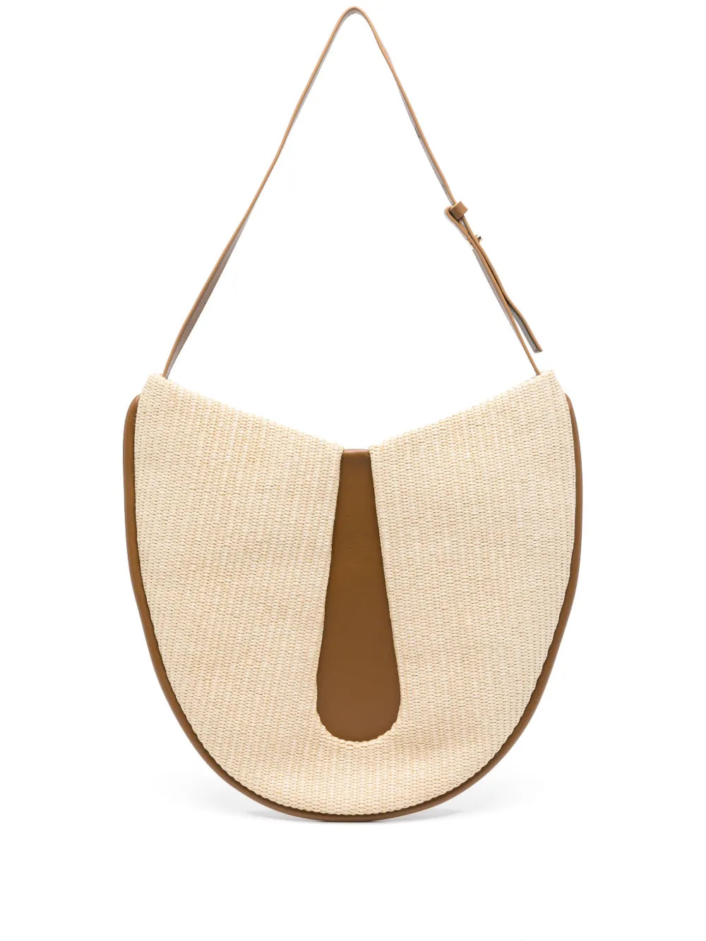 Themoir?nterwoven panelled shoulder bag