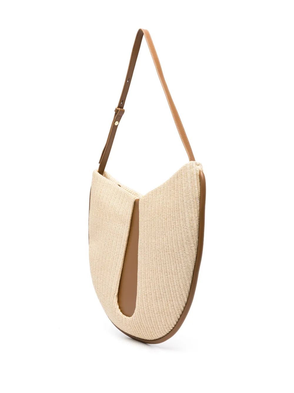 Themoir?nterwoven panelled shoulder bag