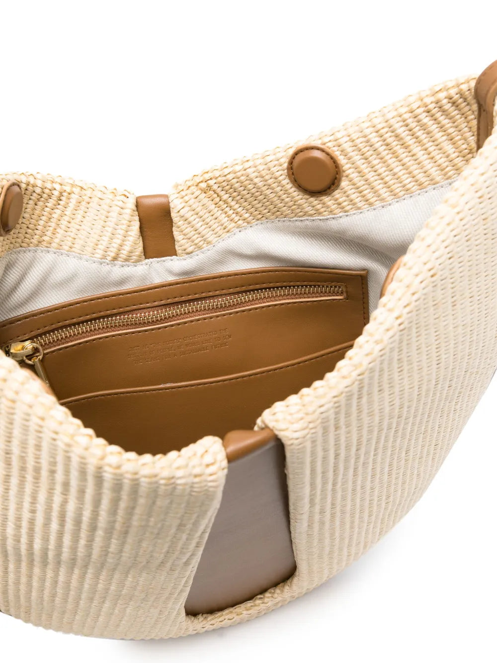 Themoir?nterwoven panelled shoulder bag