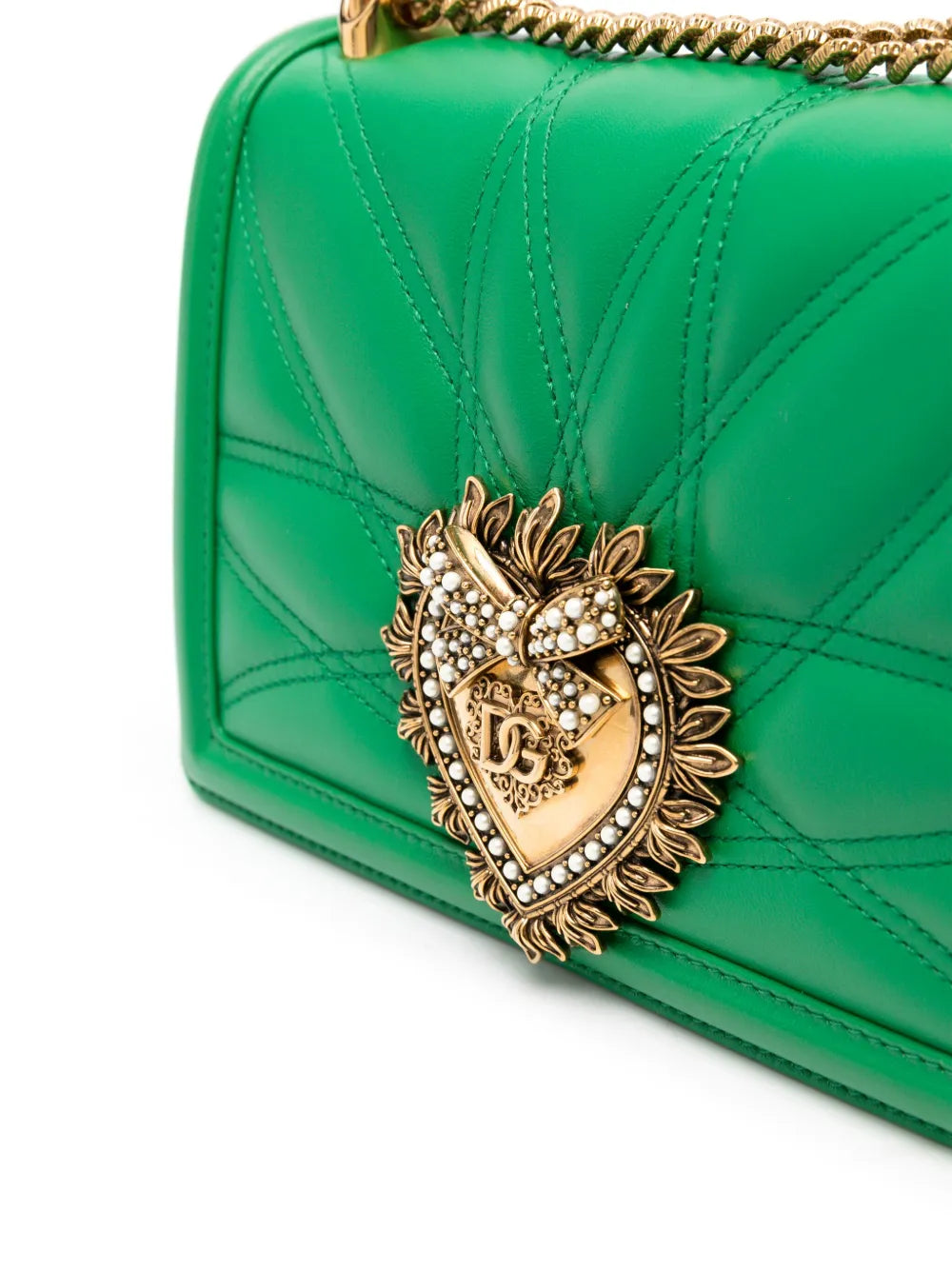 Dolce & Gabbanamedium Devotion quilted shoulder bag